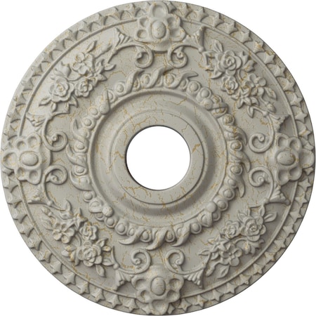 Rose Ceiling Medallion (Fits Canopies Up To 7 1/4), 18OD X 3 1/2ID X 1 1/2P